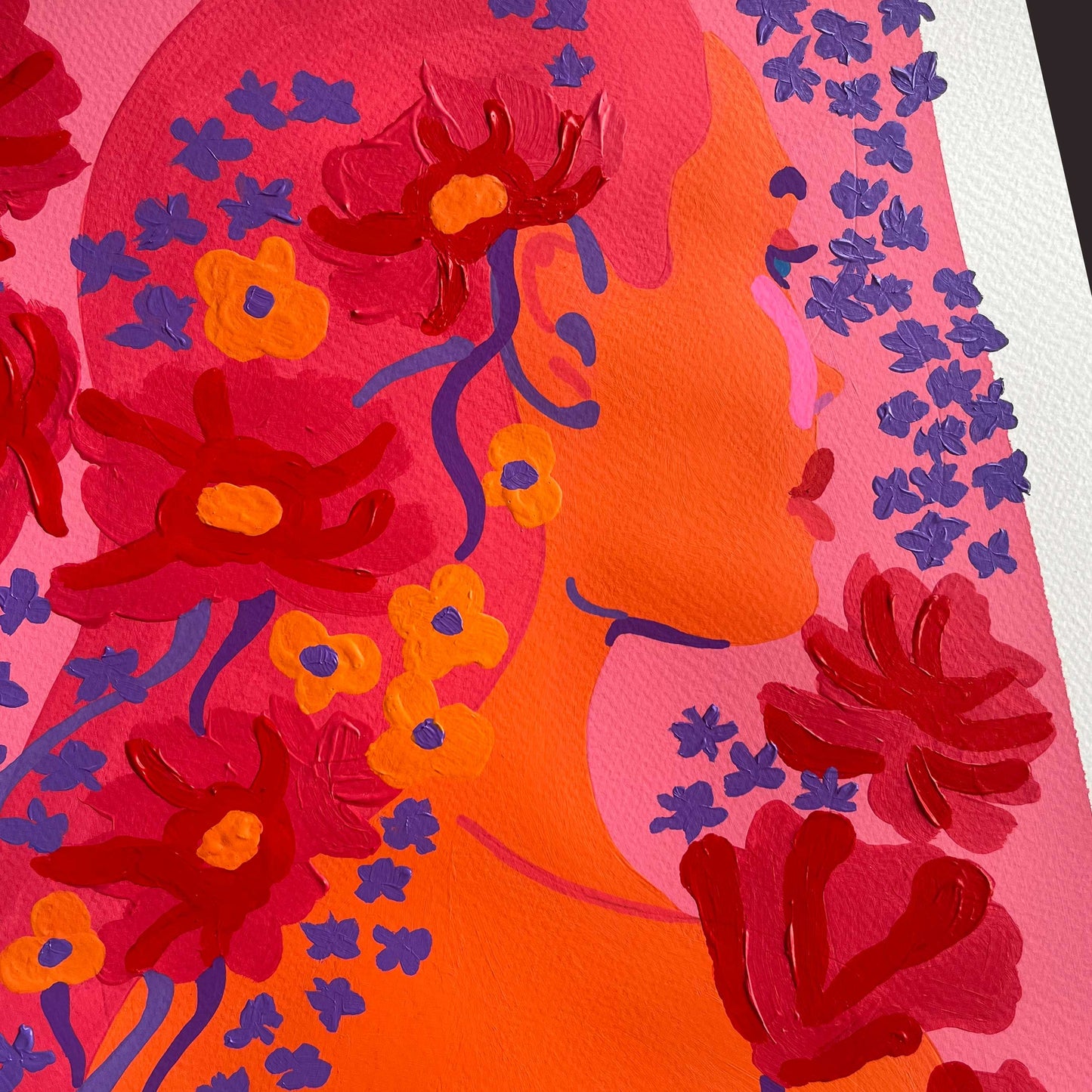Floral Serenity 1 - Original Artwork on Paper