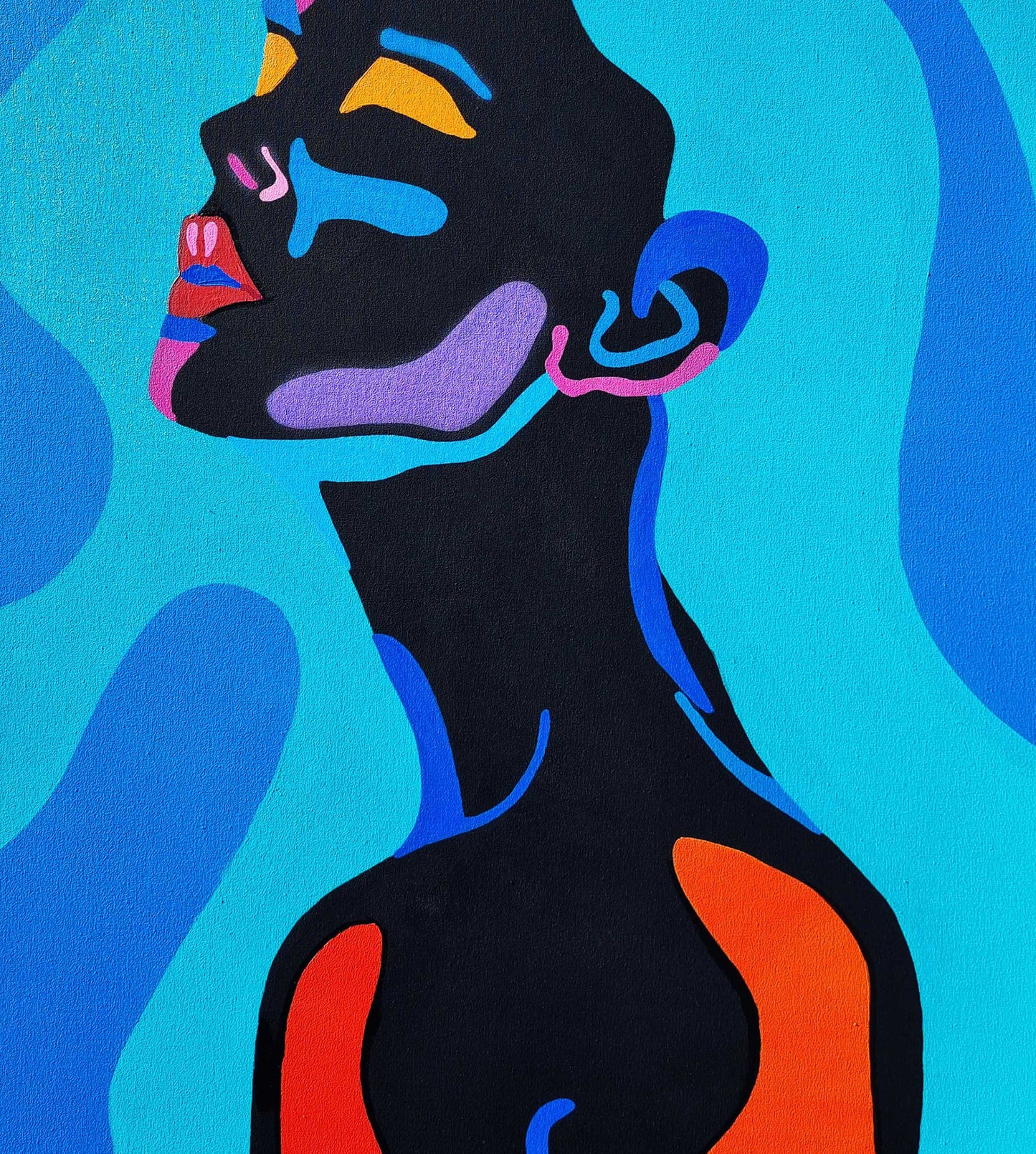 Curious Blue - Original Artwork