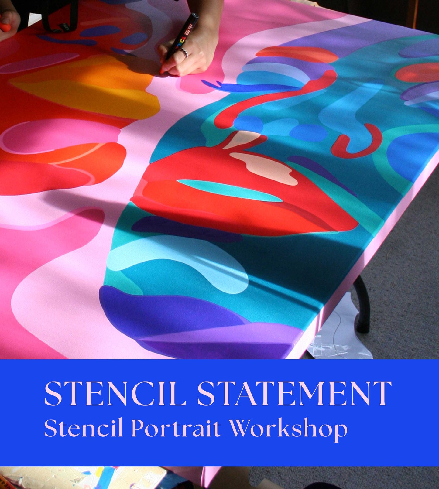 Stencil Statement - Stencil Portrait Workshop