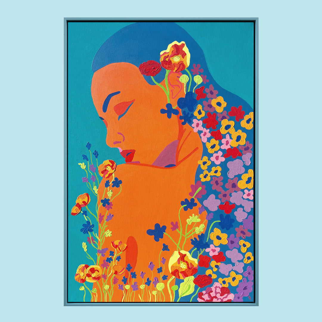 Azure Bloom Original Artwork