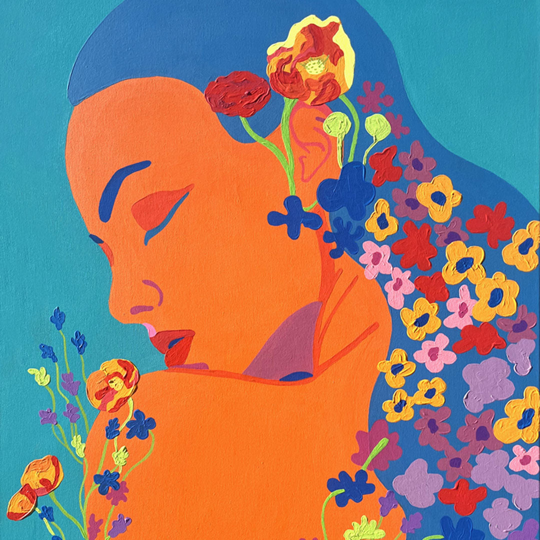 Azure Bloom Original Artwork