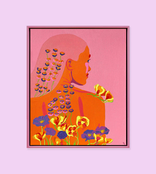 Sunset Petals Original Artwork