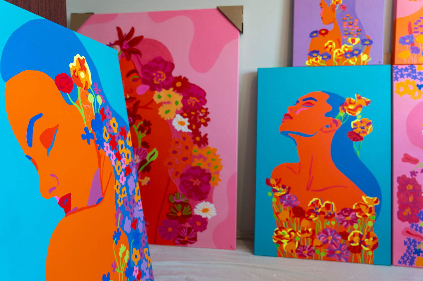 Azure Bloom Original Artwork