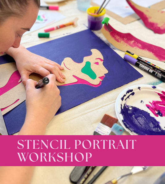 Stencil Statement - Stencil Portrait Workshop