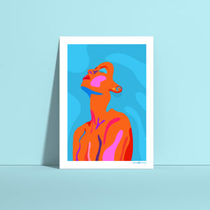 Turquoise Queen Limited Edition print A2-A0
