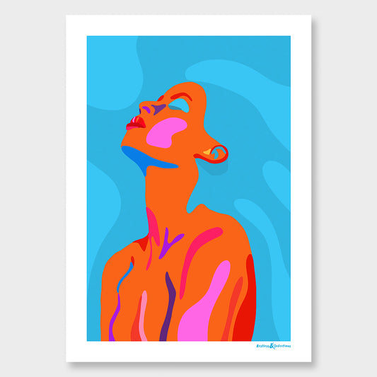 Turquoise Queen Limited Edition print A2-A0