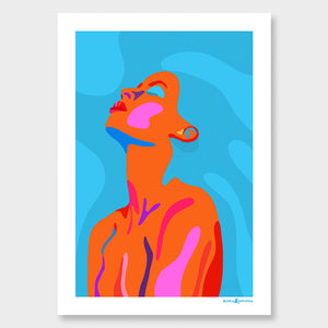 Turquoise Queen Limited Edition print A2-A0